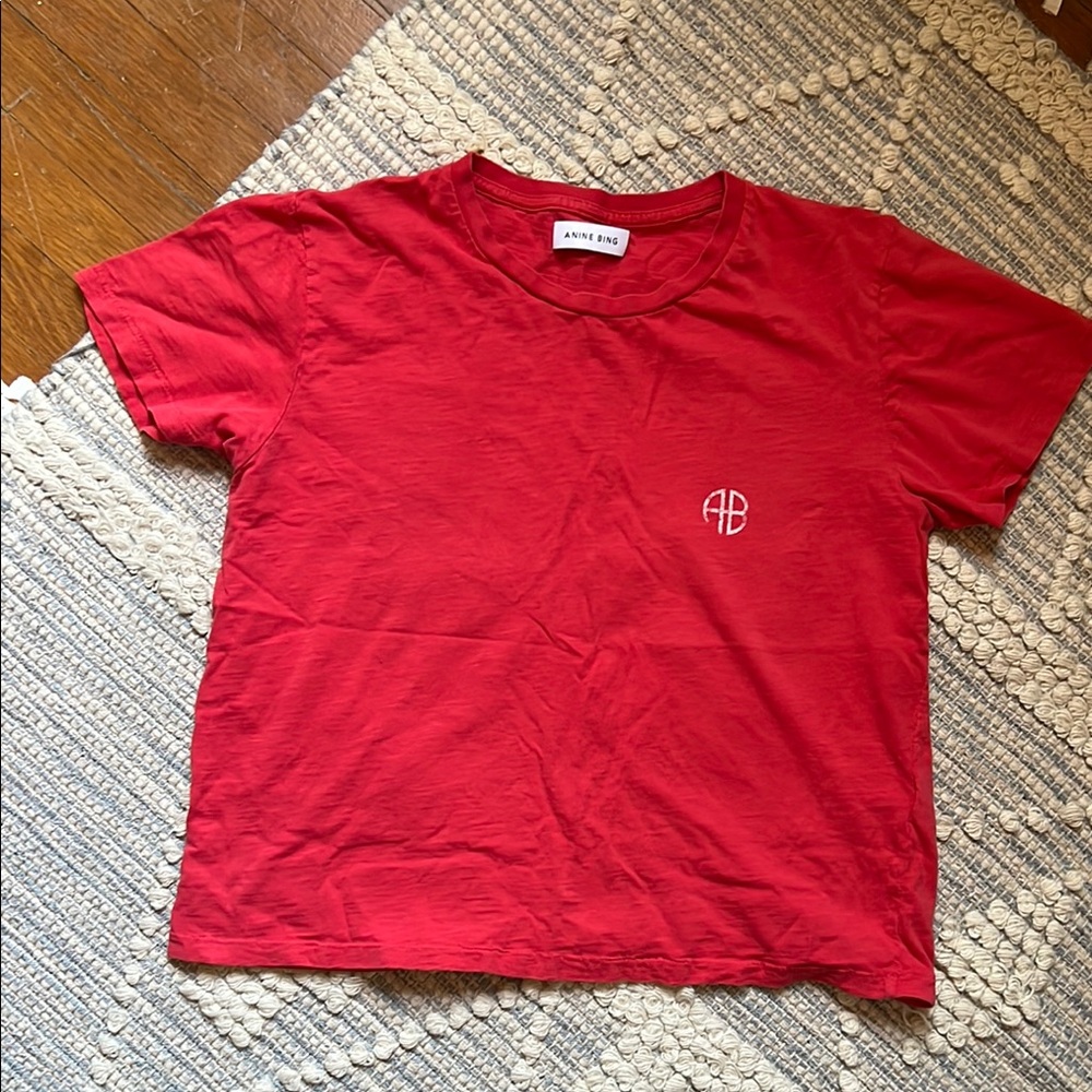 Anine Bing Womens Red T-Shirt